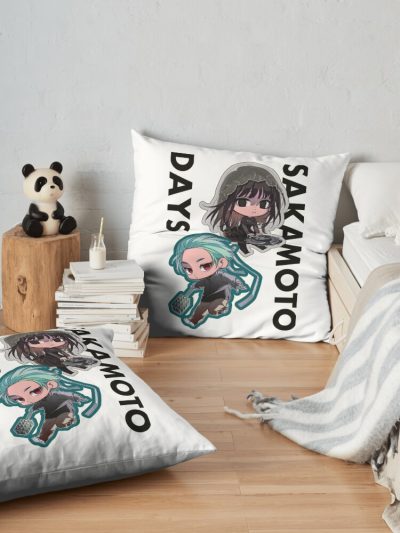 Sakamoto Days Throw Pillow Official Sakamoto Days Merch