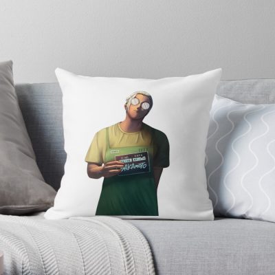 Taro Sakamoto Throw Pillow Official Sakamoto Days Merch