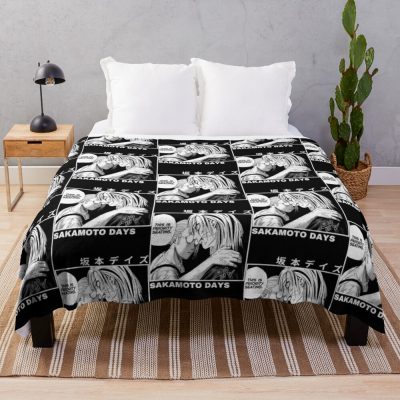 Sakamoto Days In Japanese Throw Blanket Official Sakamoto Days Merch