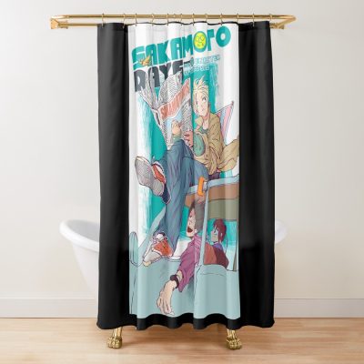 Waterproof Sakamoto Days Shower Curtain